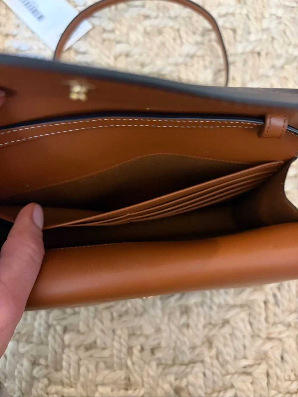 DUO WALLET ON STRAP IN TRIOMPHE CANVAS AND CALFSKIN - Picture 5 of 7